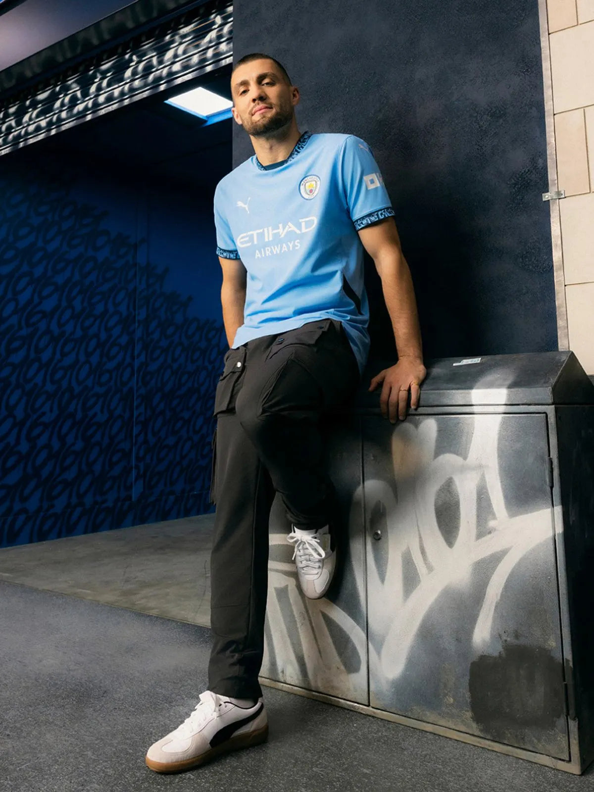 Puma Mens Manchester City Home 24/25 Stadium Jersey